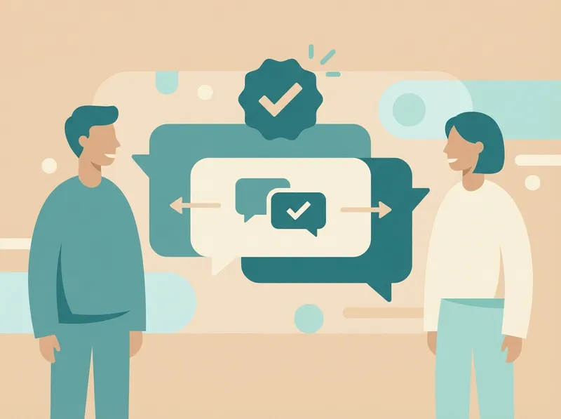 Illustration of reliable communication between two people